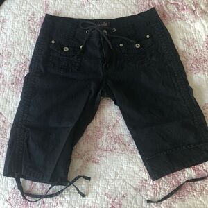 Angels Black Bermuda Shorts